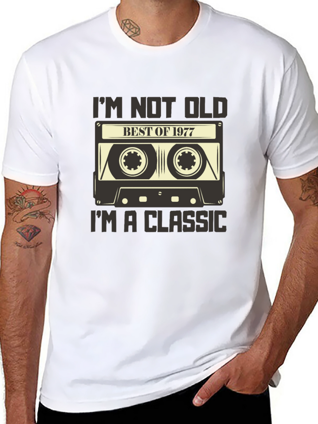 Best of 1977 Cassette Tape Graphic Tee