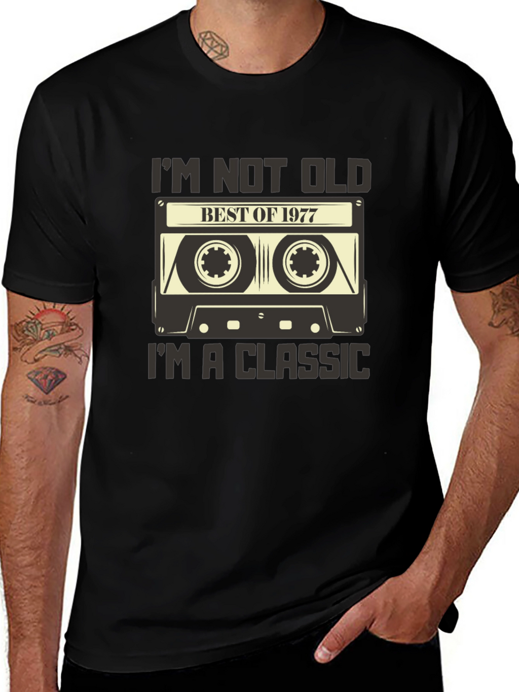 Best of 1977 Cassette Tape Graphic Tee