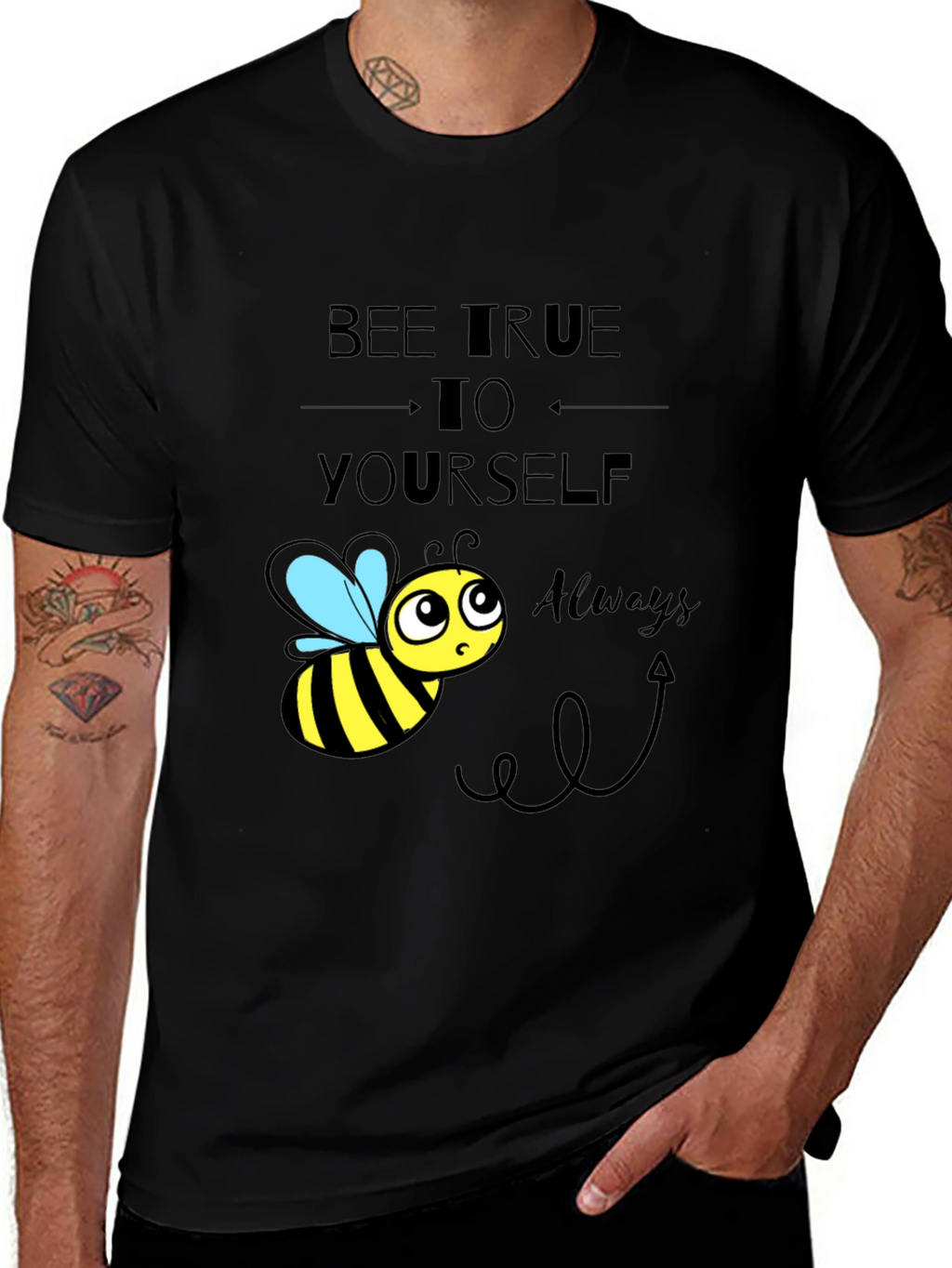 Bee True to Yourself Graphic T-Shirt