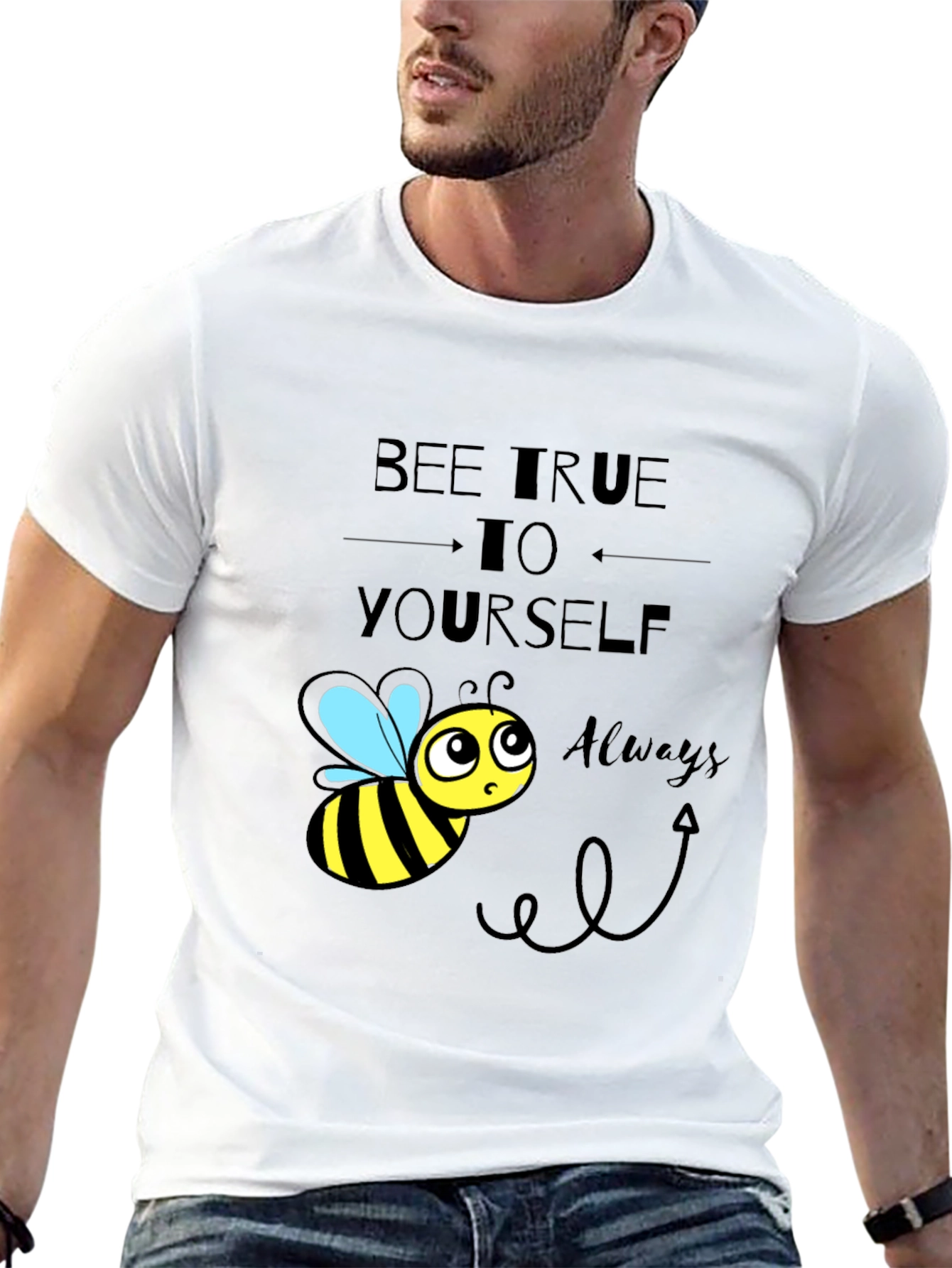 Bee True to Yourself Graphic T-Shirt