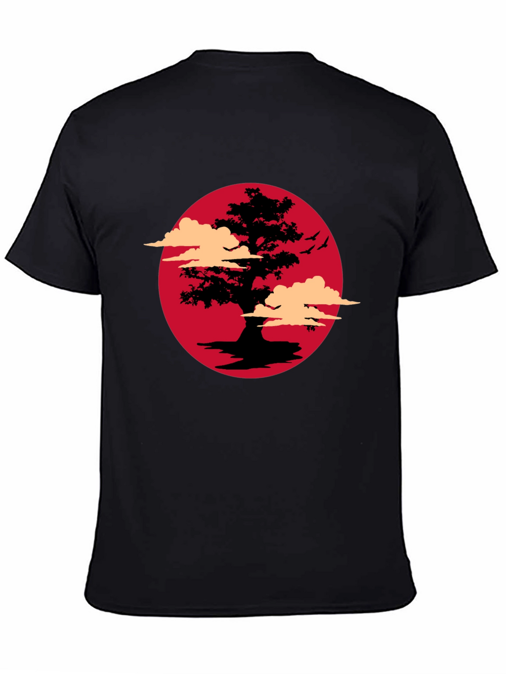 Bonsai Tree Sunset Graphic T-Shirt