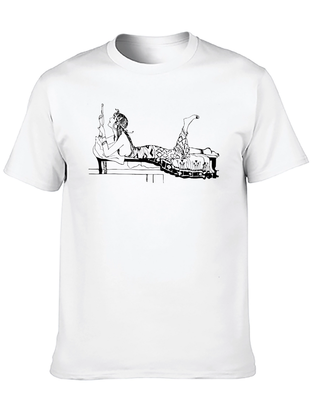 Black T-Shirt with Cleopatra Graphic