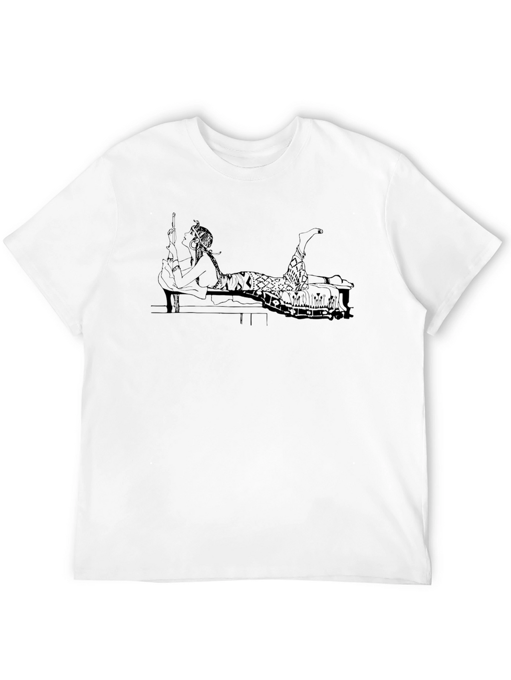 Black T-Shirt with Cleopatra Graphic