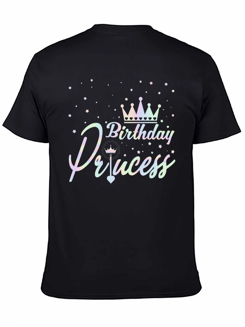 Birthday Princess Black T-Shirt