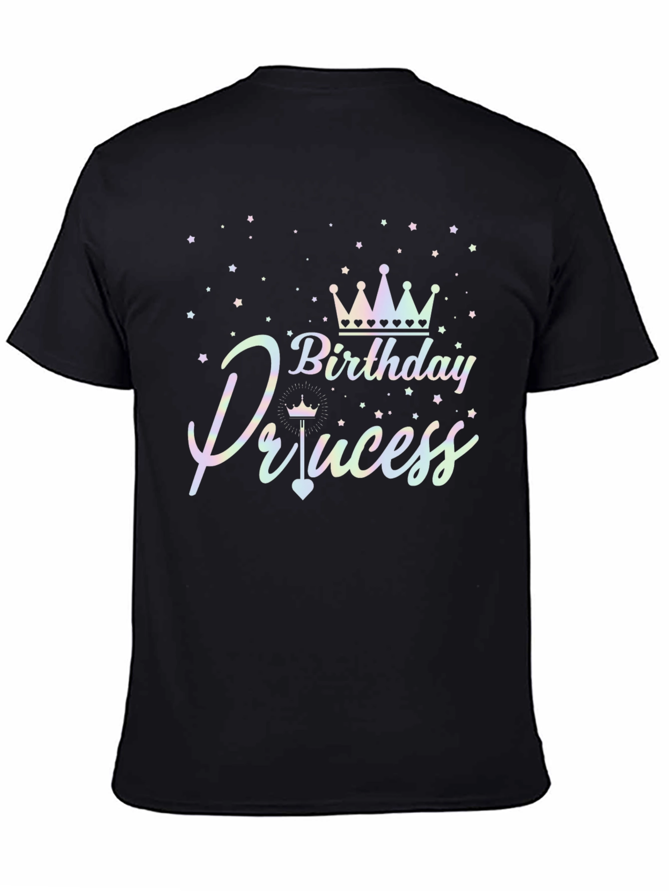 Birthday Princess Black T-Shirt