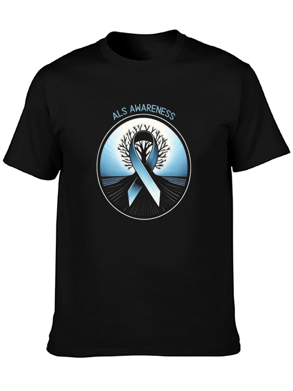 ALS Awareness Ribbon Graphic T-Shirt