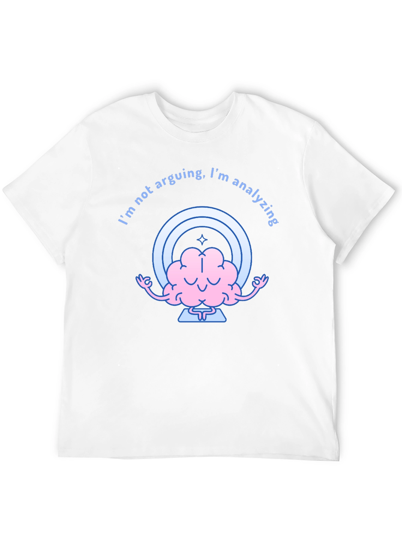 Analyzing Brain Graphic Tee - Funny Thinking Shirt