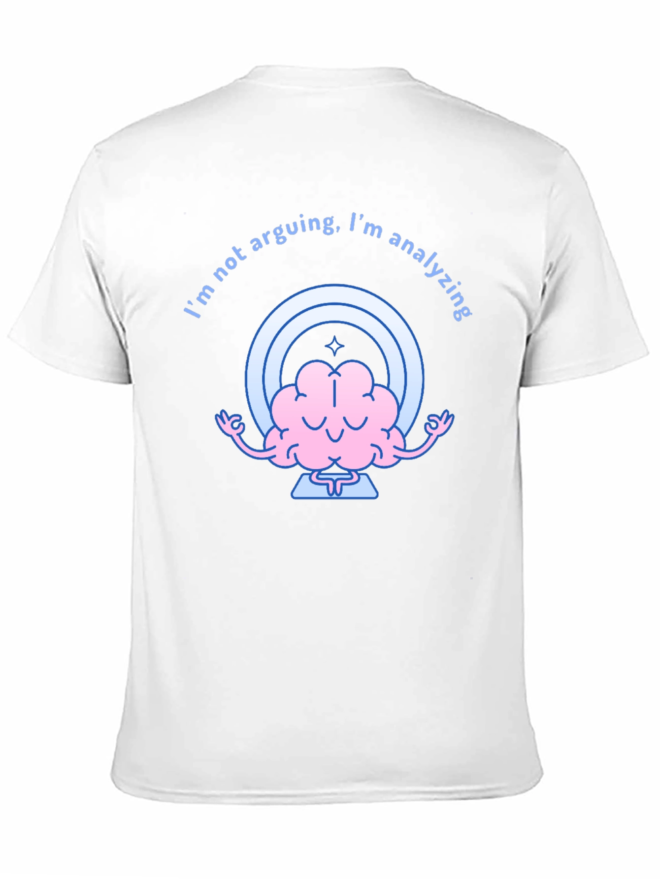 Analyzing Brain Graphic Tee - Funny Thinking Shirt