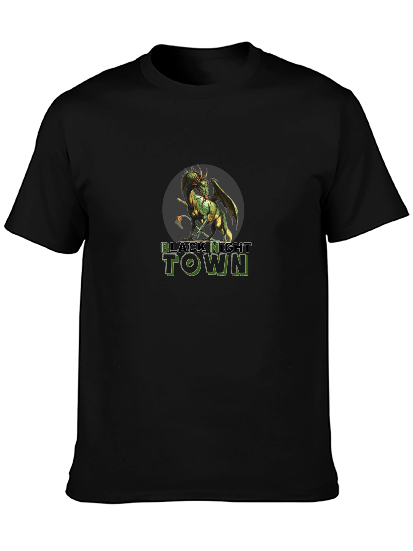 Black Knight Town Dragon Graphic Tee