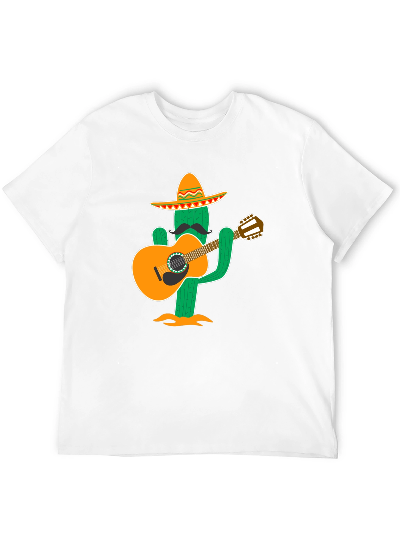 Cactus Musician T-Shirt - Cool Graphic Tee