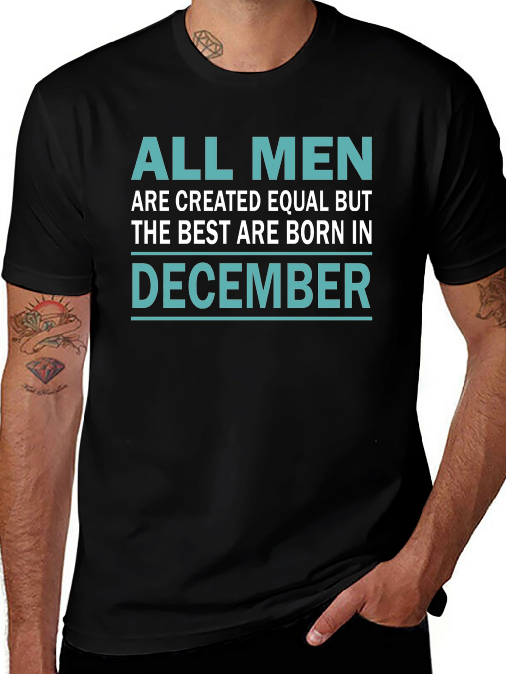 Born in December Mens T-Shirt