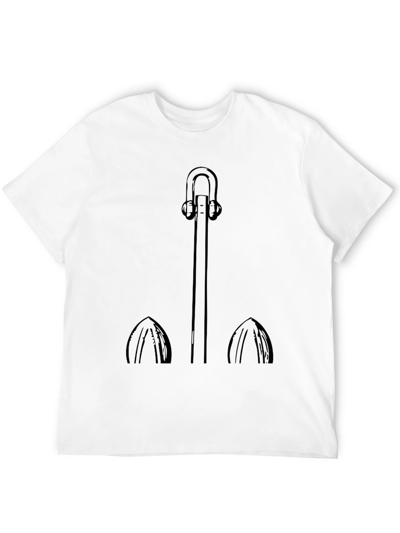 Anchor Graphic Tee - Black Casual Comfort