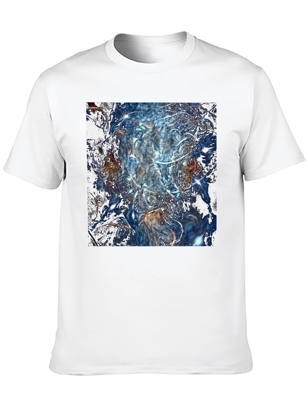 Abstract Art Graphic Print Black T-Shirt