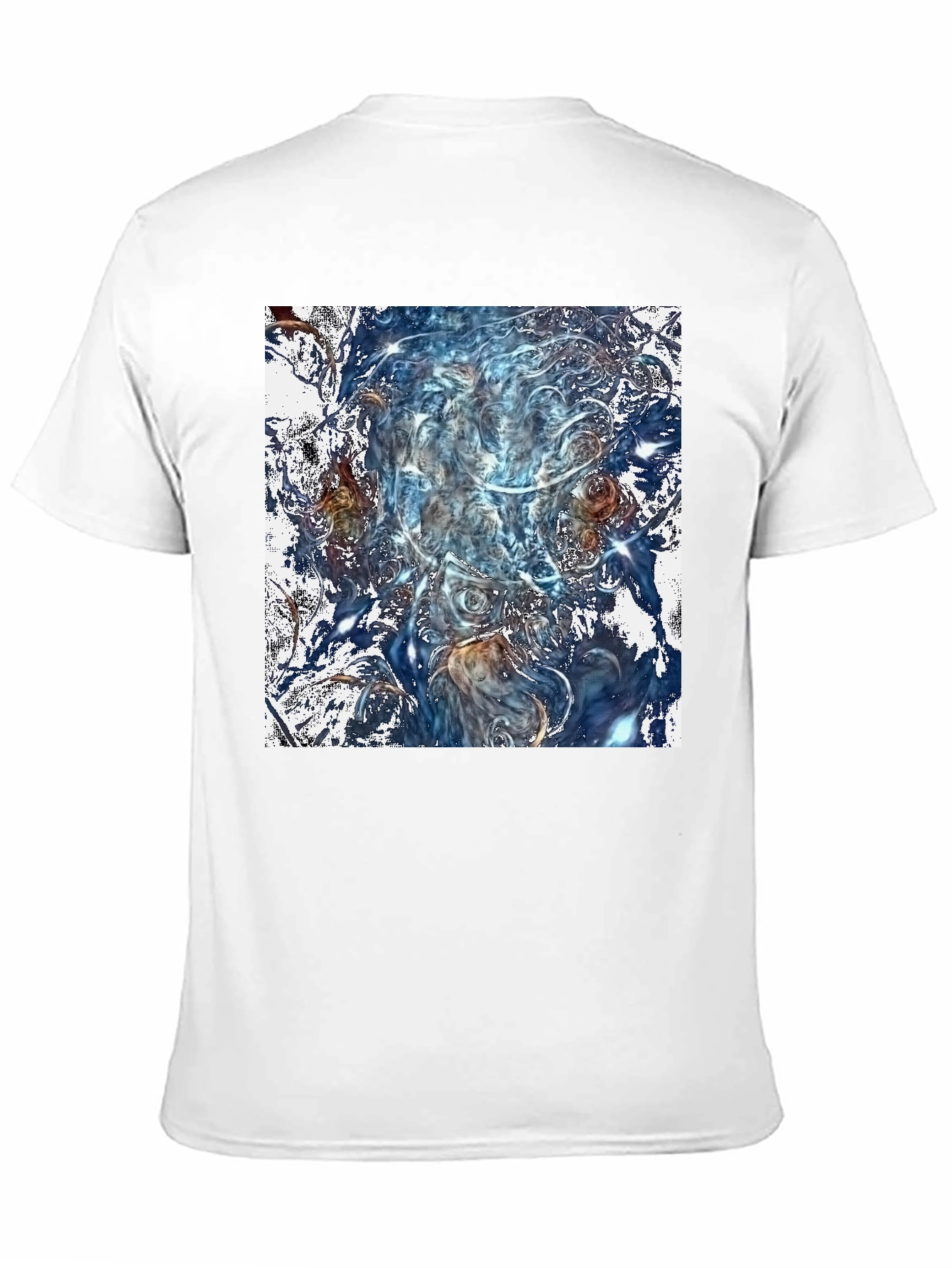 Abstract Art Graphic Print Black T-Shirt