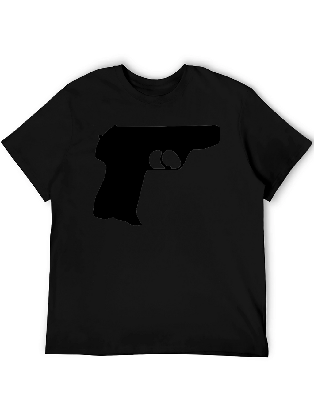 Black Gun Graphic Tee - Bold Statement