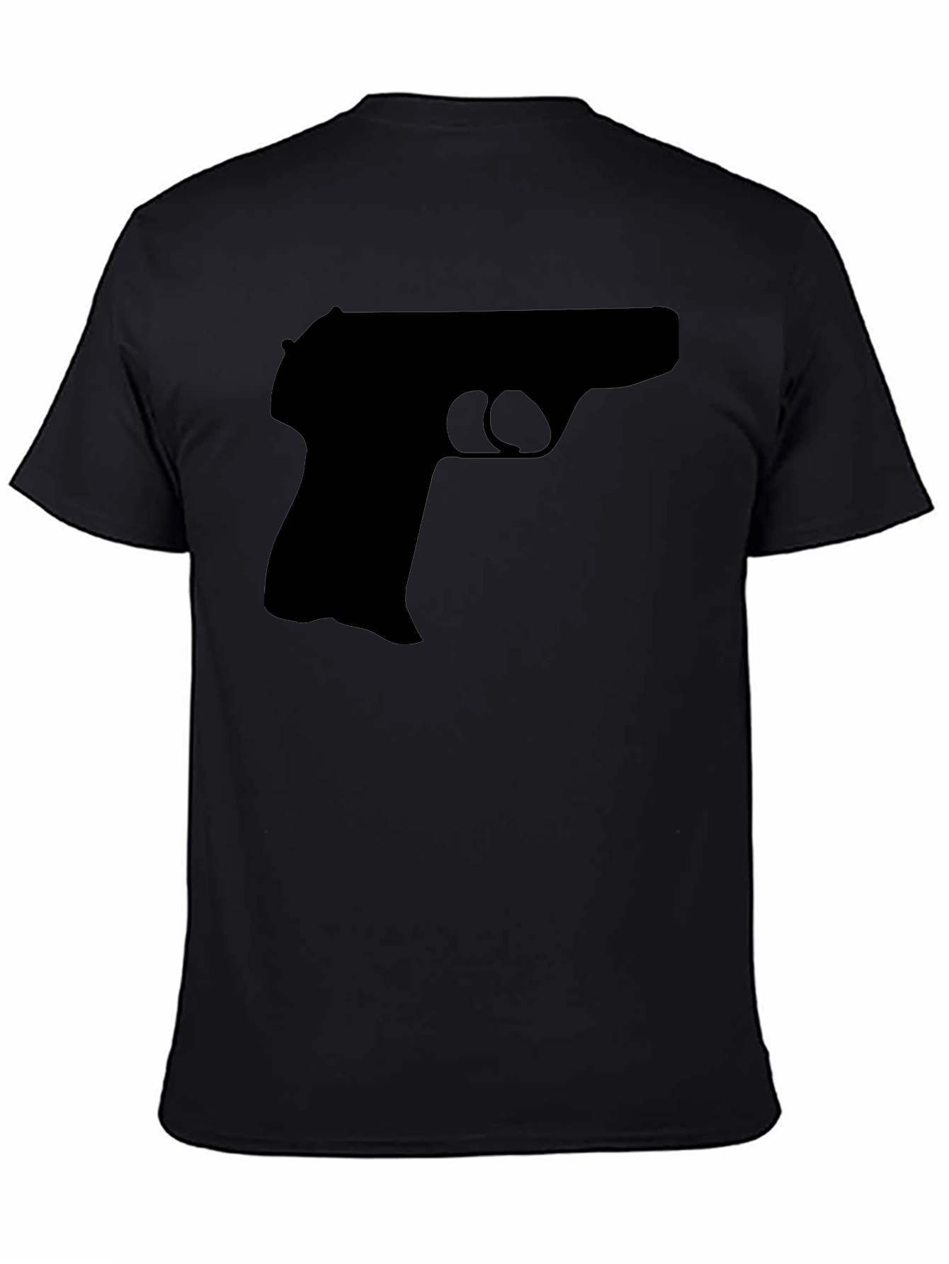 Black Gun Graphic Tee - Bold Statement