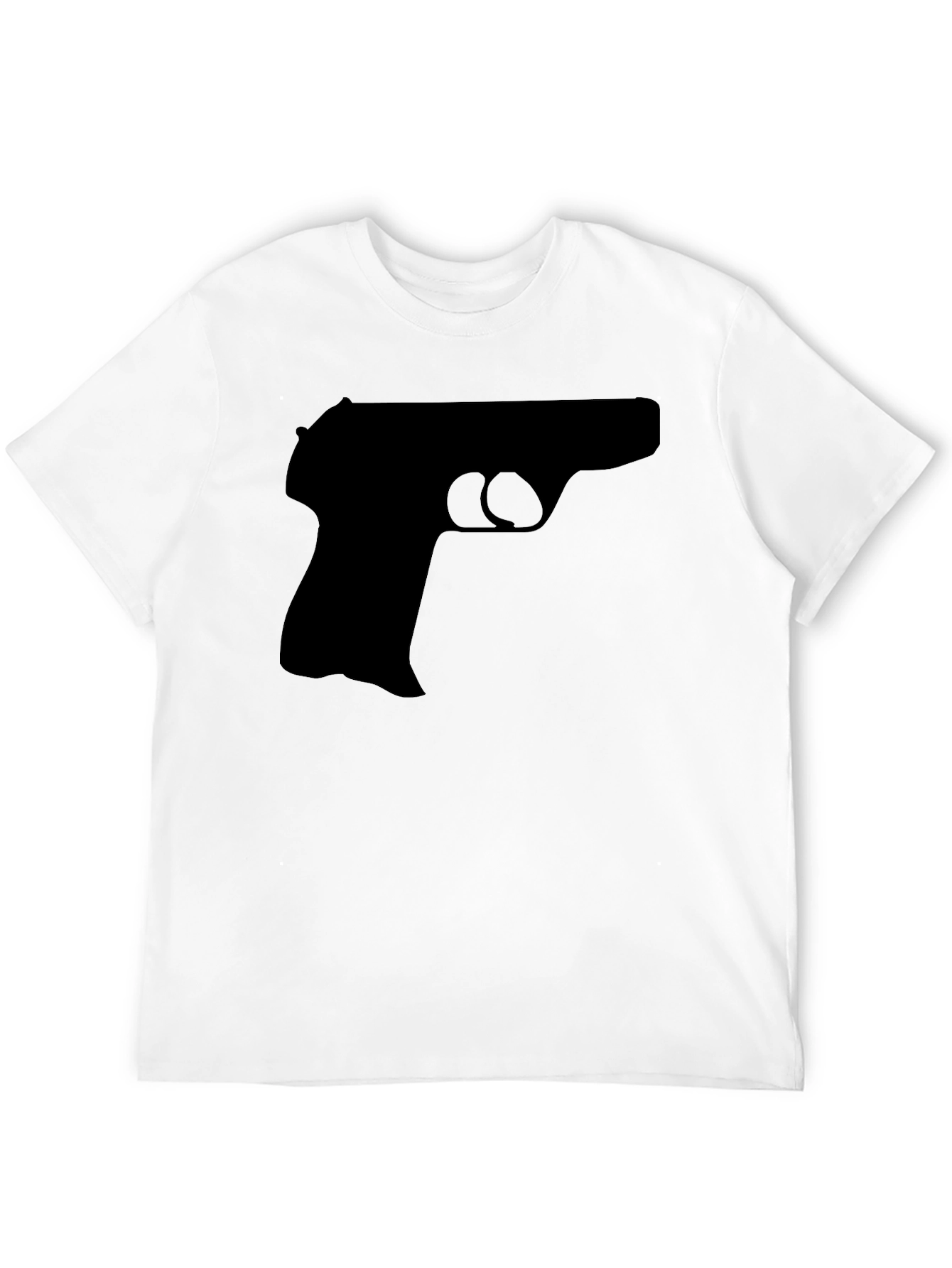 Black Gun Graphic Tee - Bold Statement