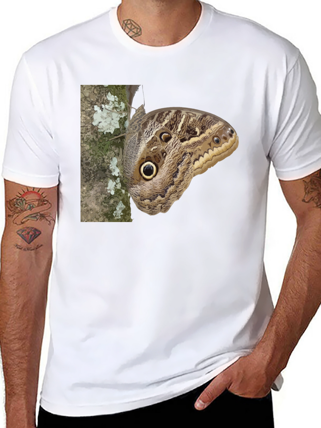 Butterfly Graphic T-Shirt - Nature Inspired Design