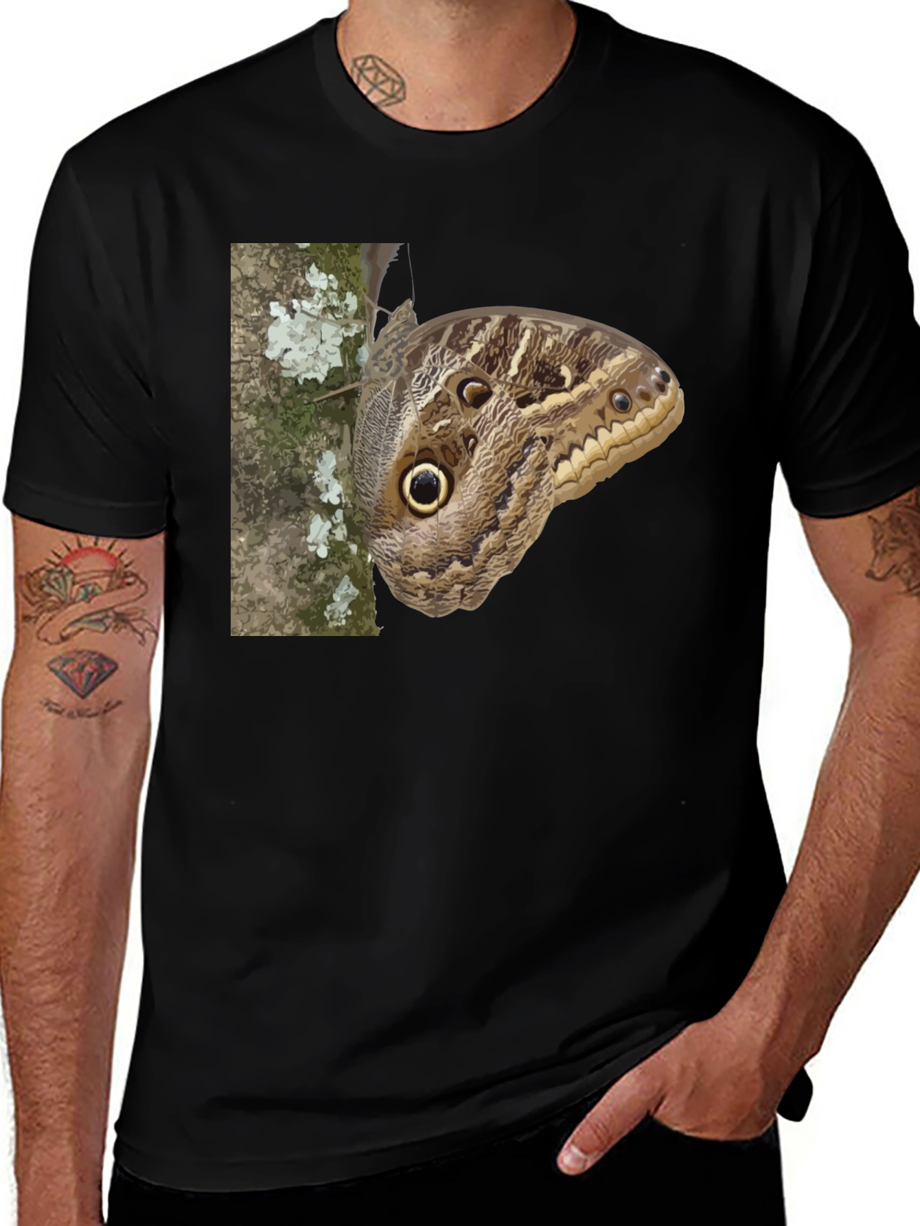 Butterfly Graphic T-Shirt - Nature Inspired Design