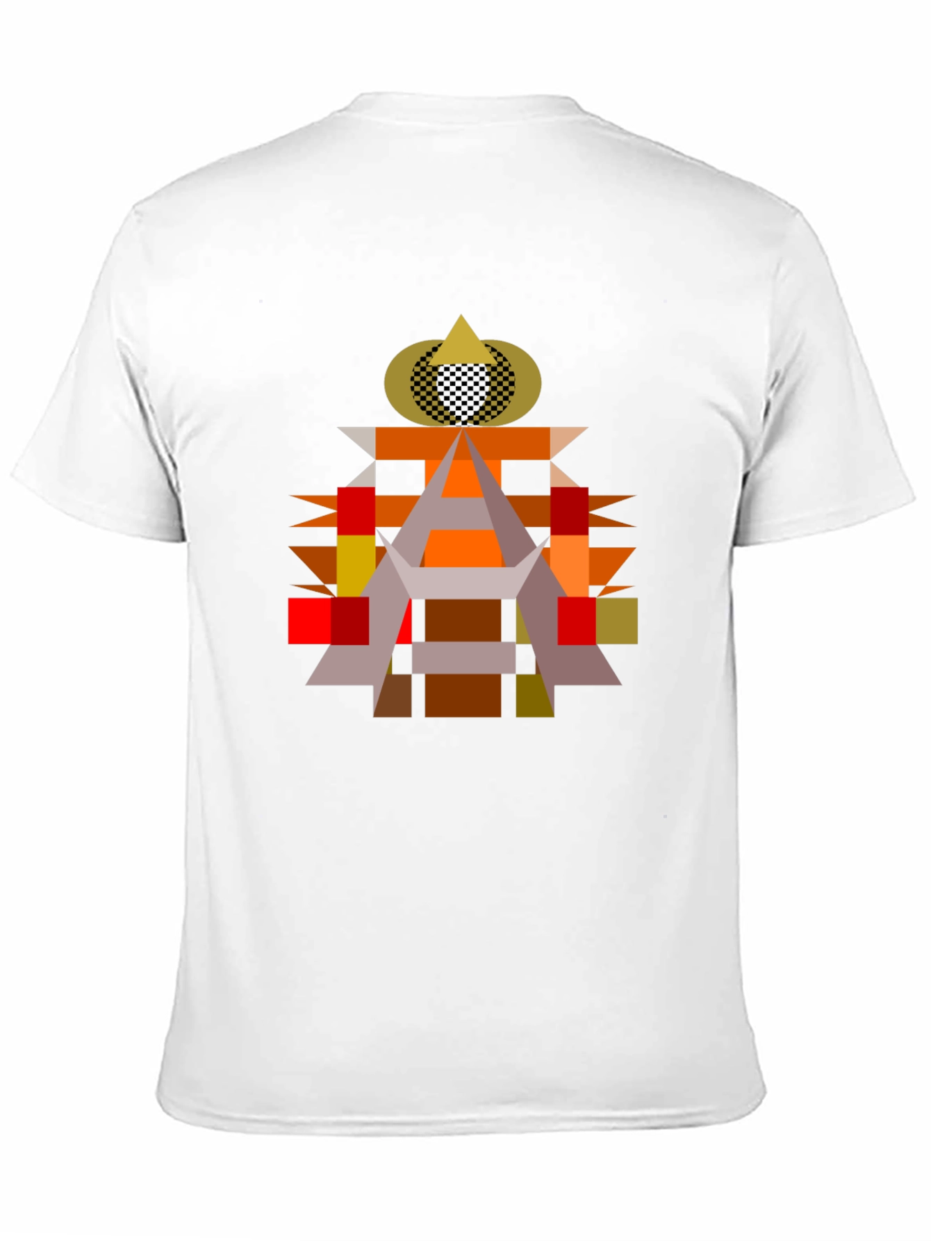 Abstract Geometric Art Black T-Shirt