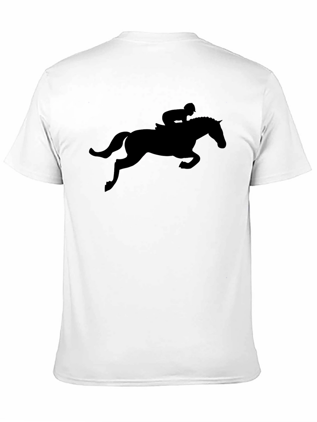 Black Horse Rider Silhouette T-Shirt