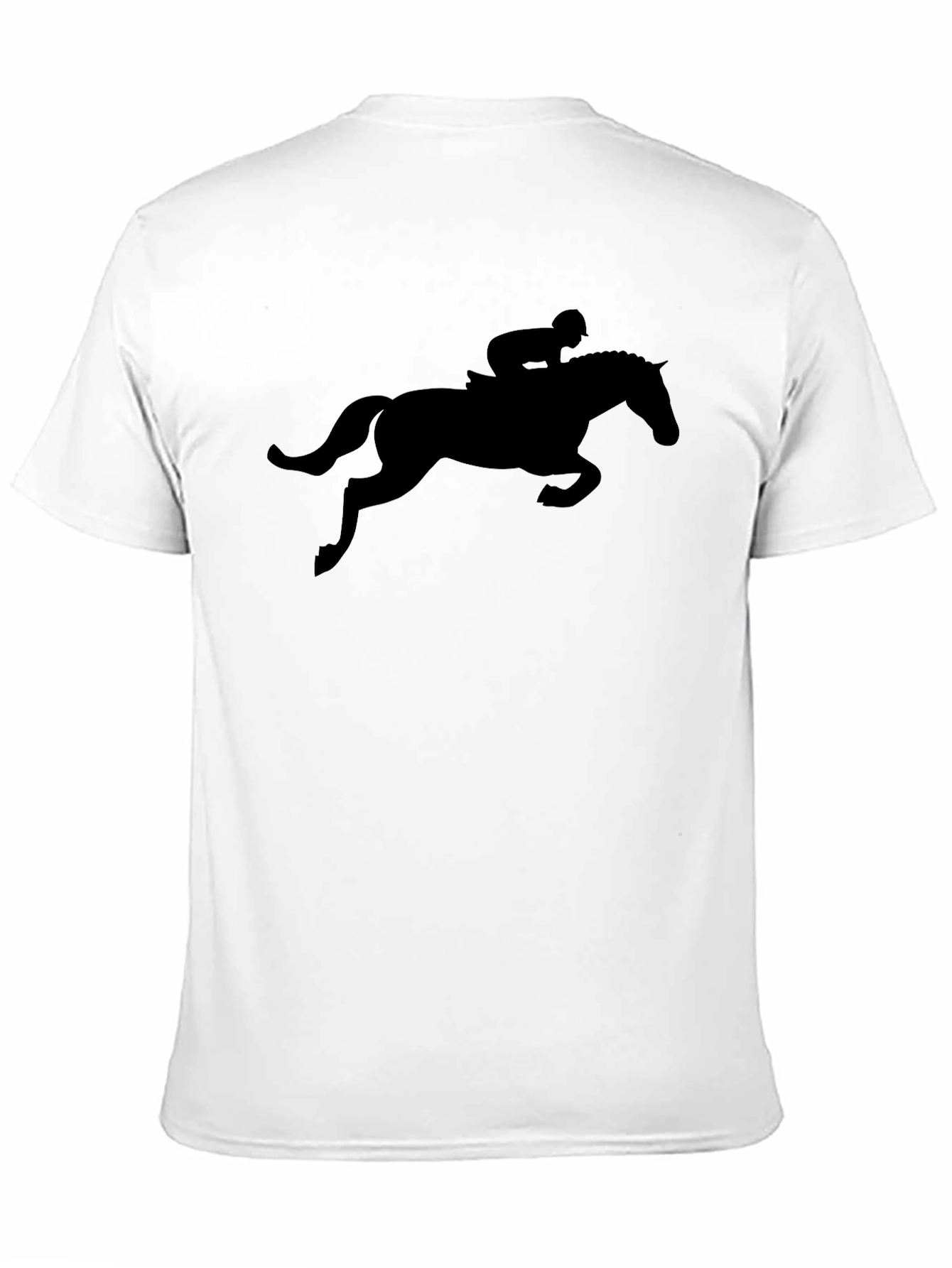 Black Horse Rider Silhouette T-Shirt