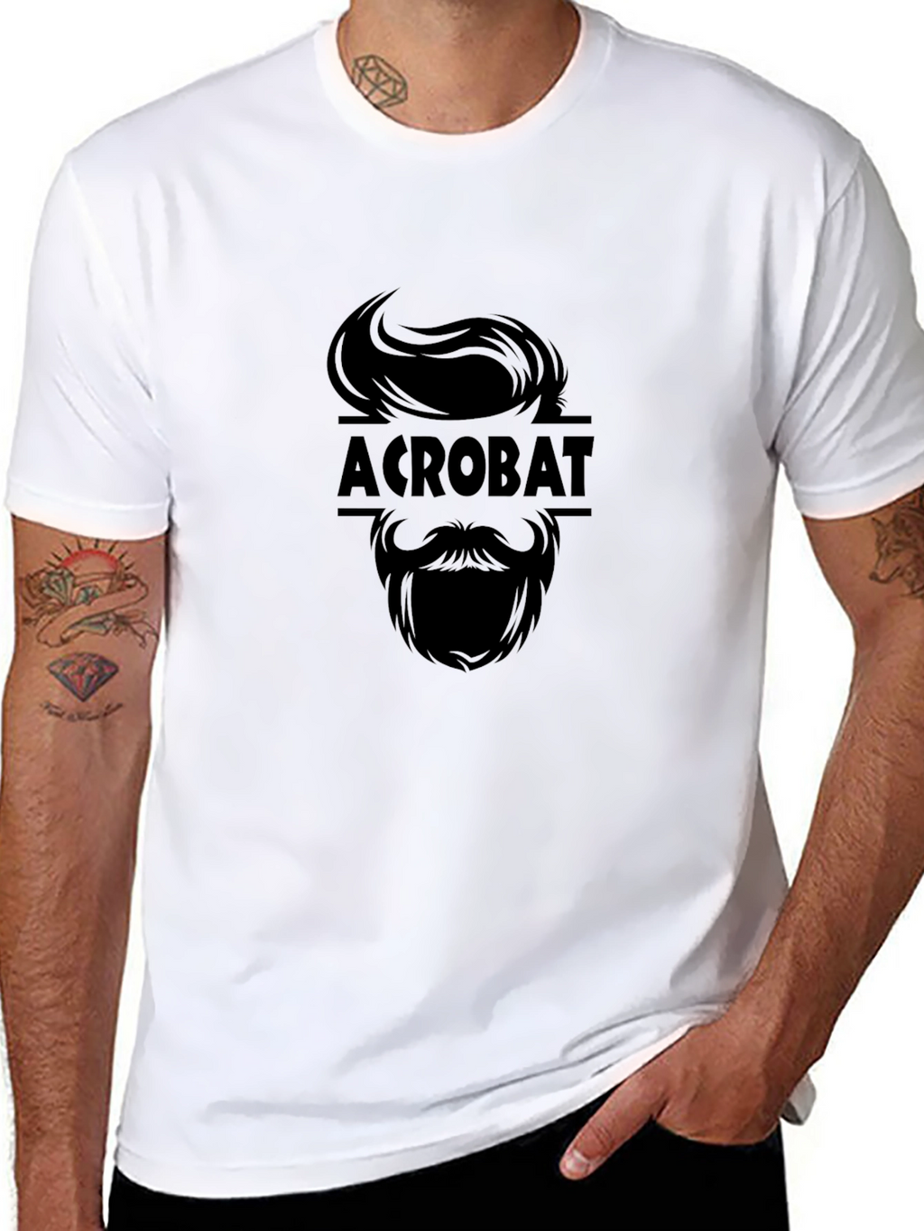 Acrobat Graphic Tee - Stylish Black T-Shirt