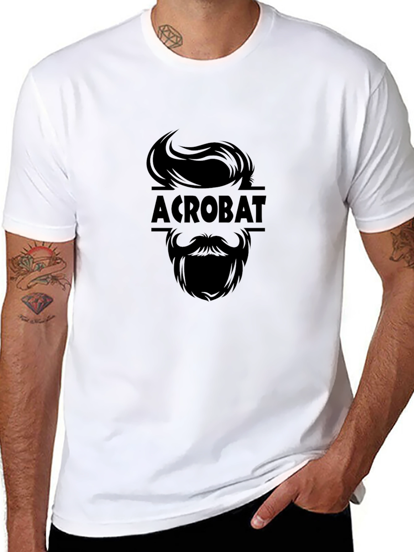 Acrobat Graphic Tee - Stylish Black T-Shirt