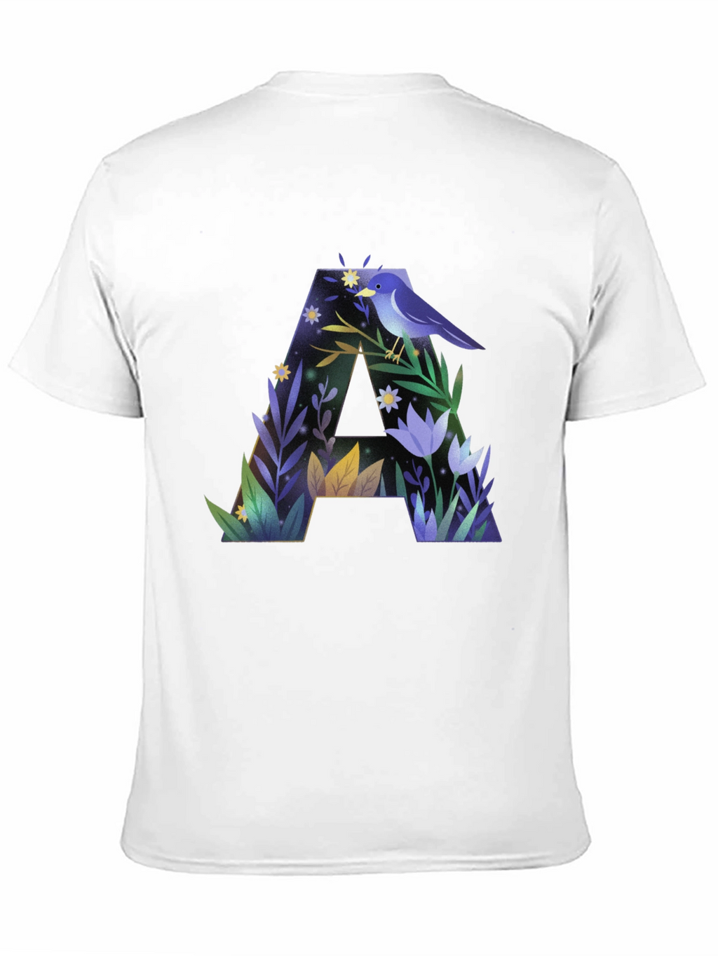 Botanical A Letter Graphic T-Shirt