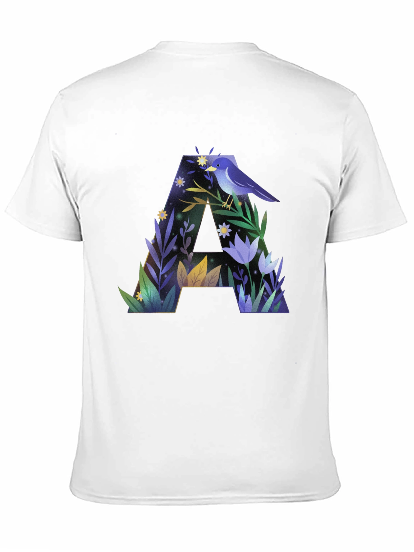 Botanical A Letter Graphic T-Shirt