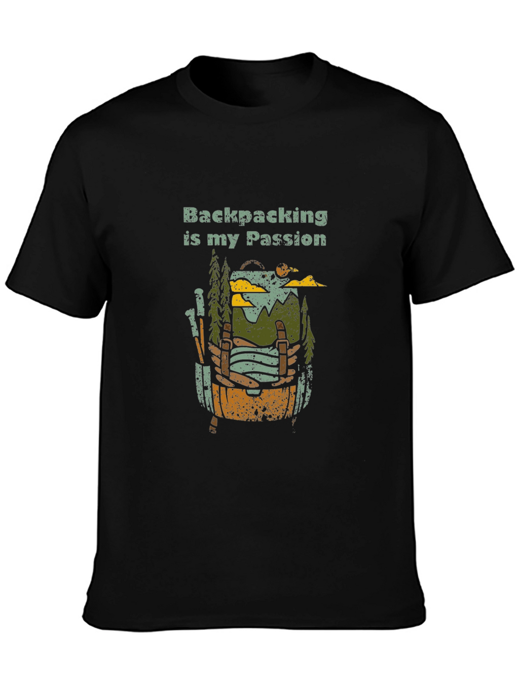 Backpacking is My Passion Graphic T-Shirt
