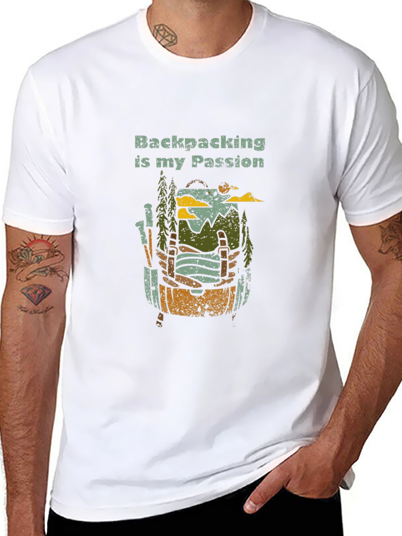 Backpacking is My Passion Graphic T-Shirt