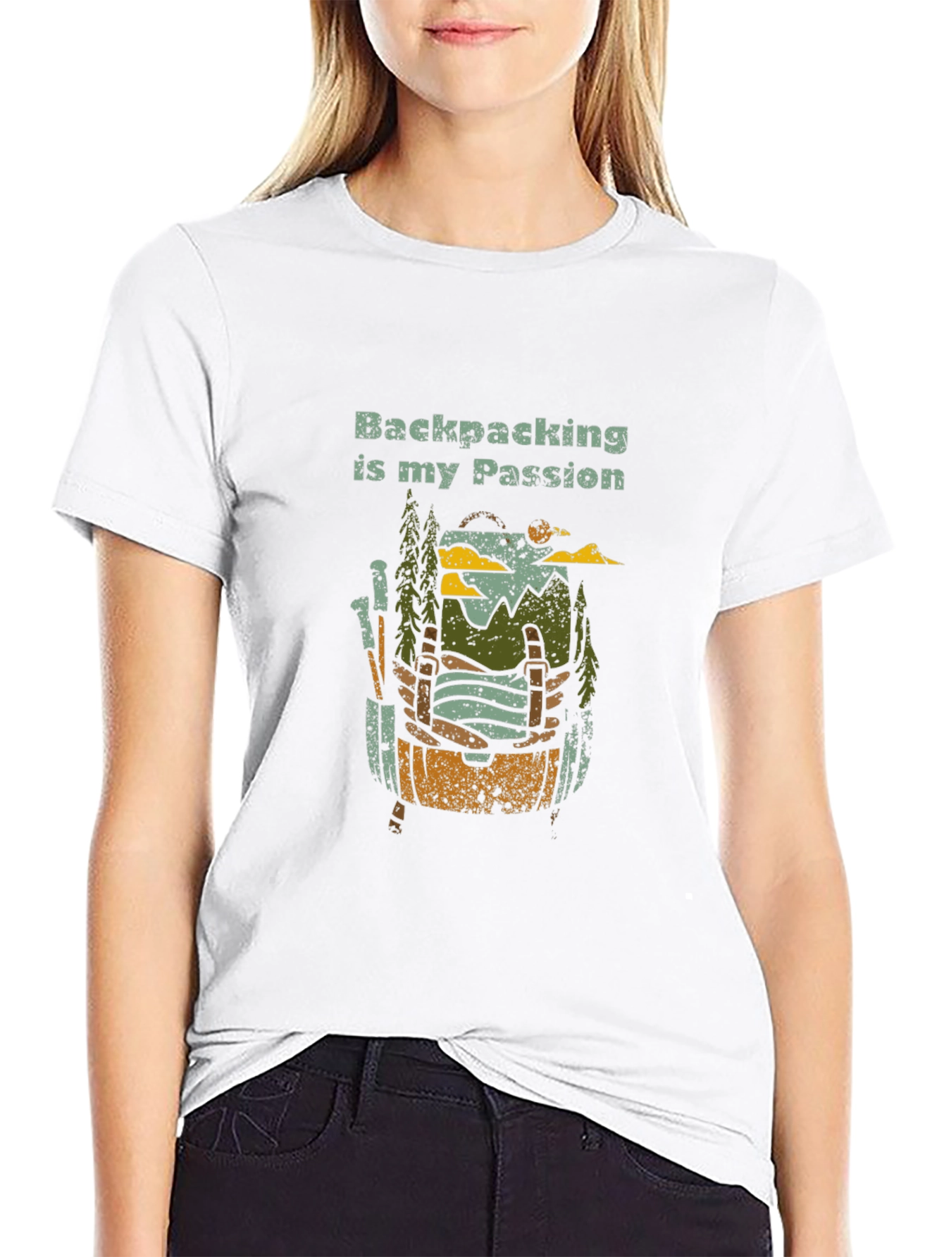 Backpacking is My Passion Graphic T-Shirt