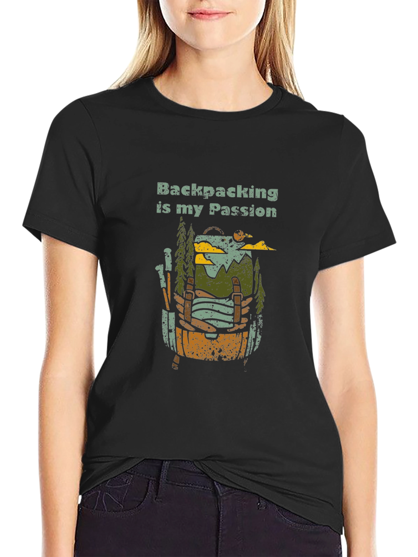Backpacking is My Passion Graphic T-Shirt