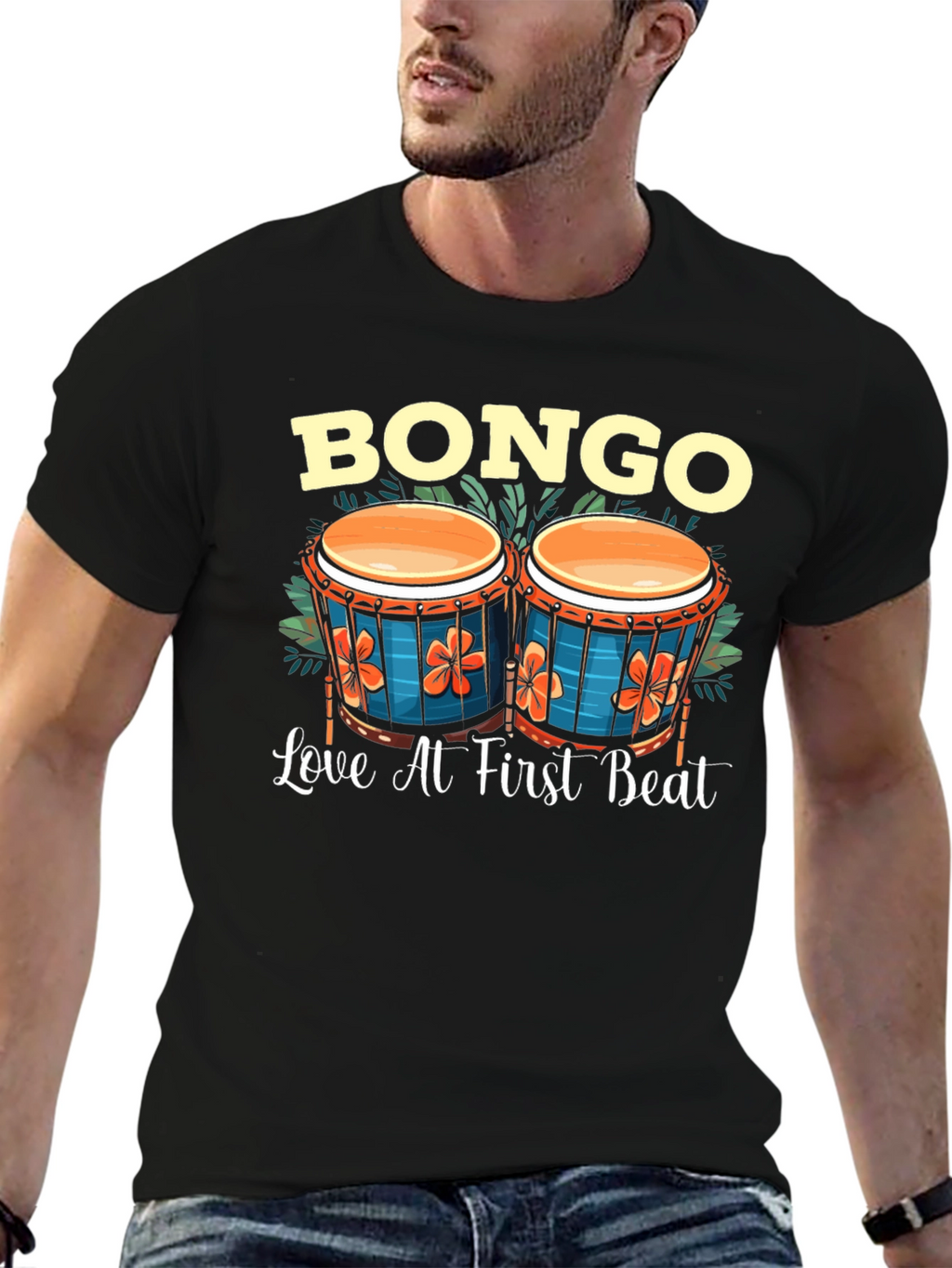 Bongo Love at First Beat Graphic T-Shirt