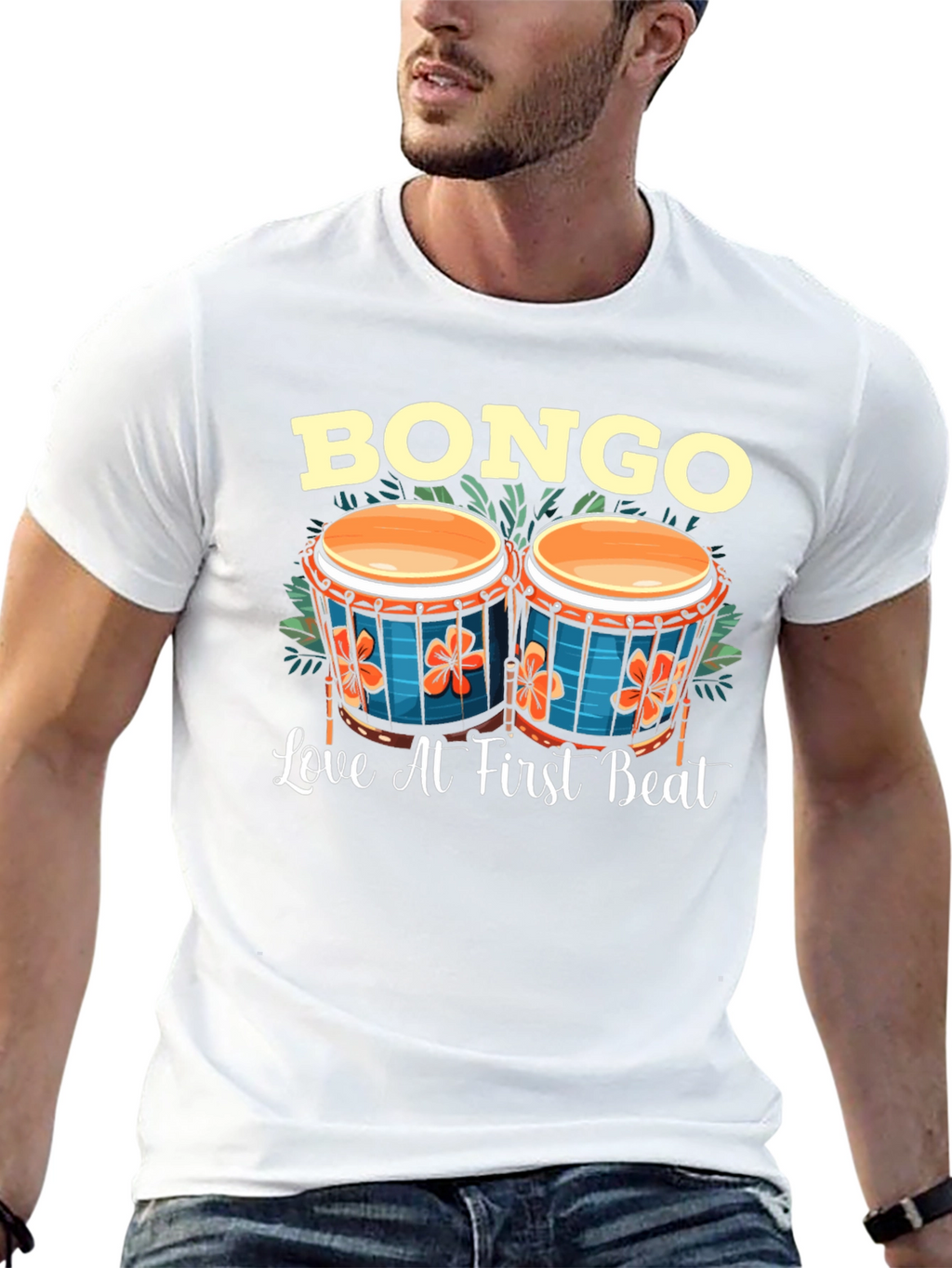 Bongo Love at First Beat Graphic T-Shirt