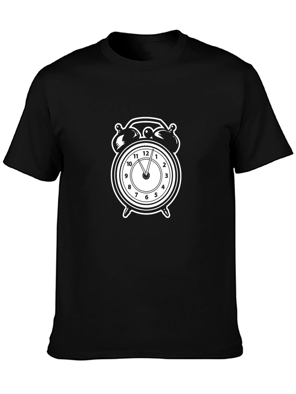 Alarm Clock Graphic Tee - Black T-Shirt
