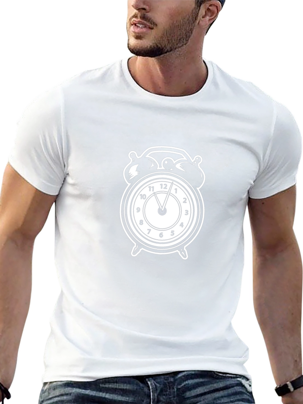 Alarm Clock Graphic Tee - Black T-Shirt