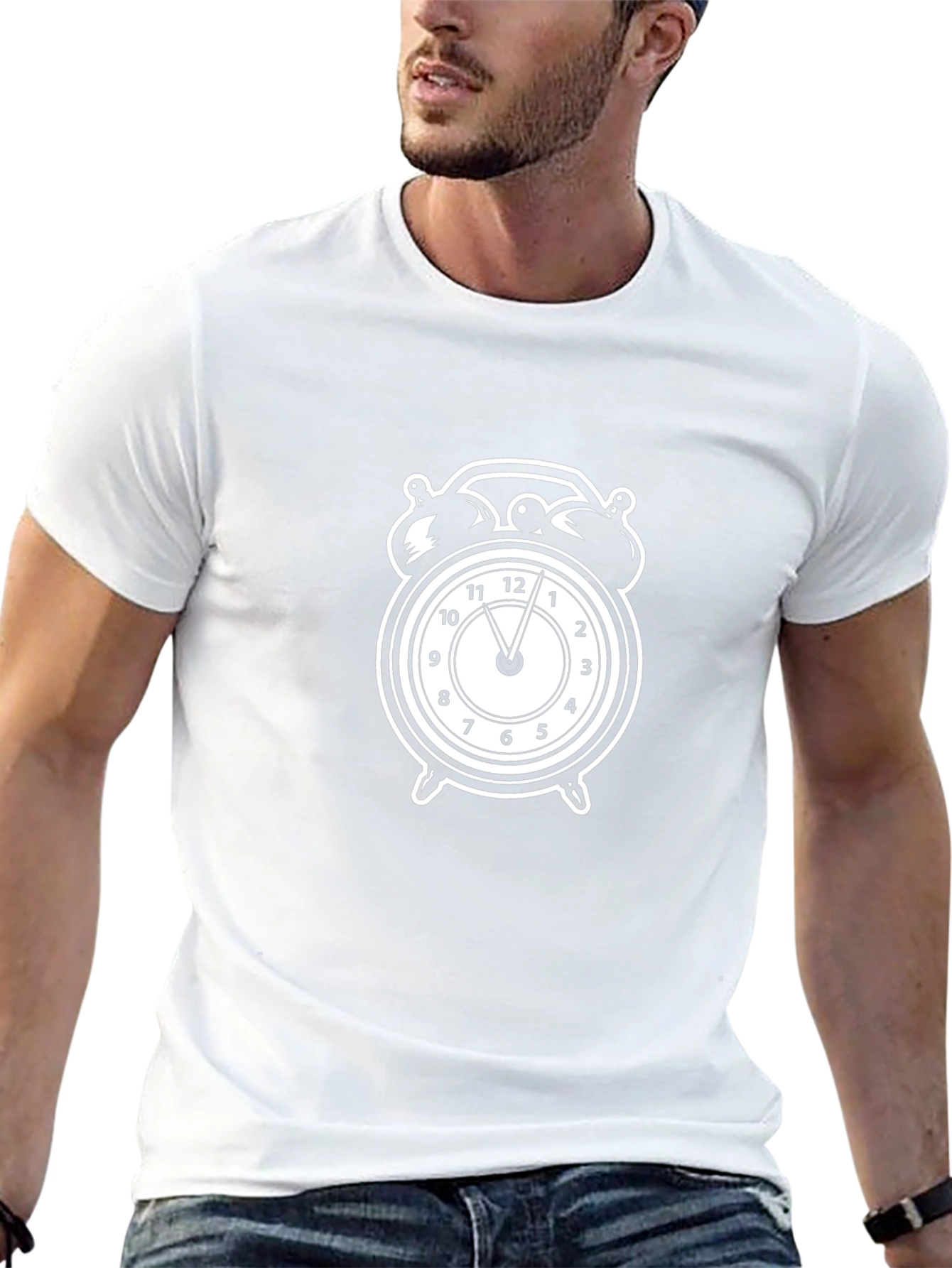 Alarm Clock Graphic Tee - Black T-Shirt