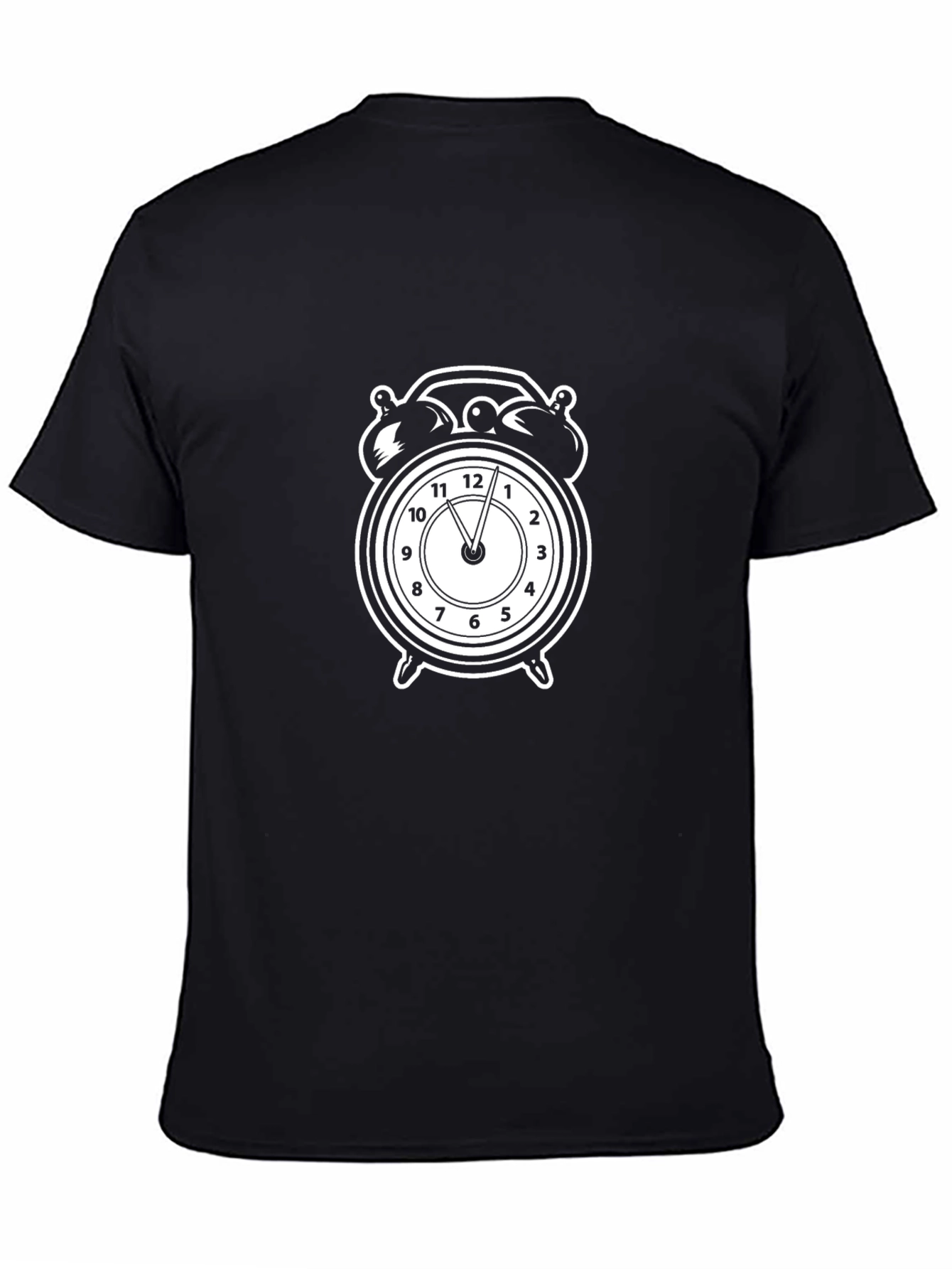 Alarm Clock Graphic Tee - Black T-Shirt