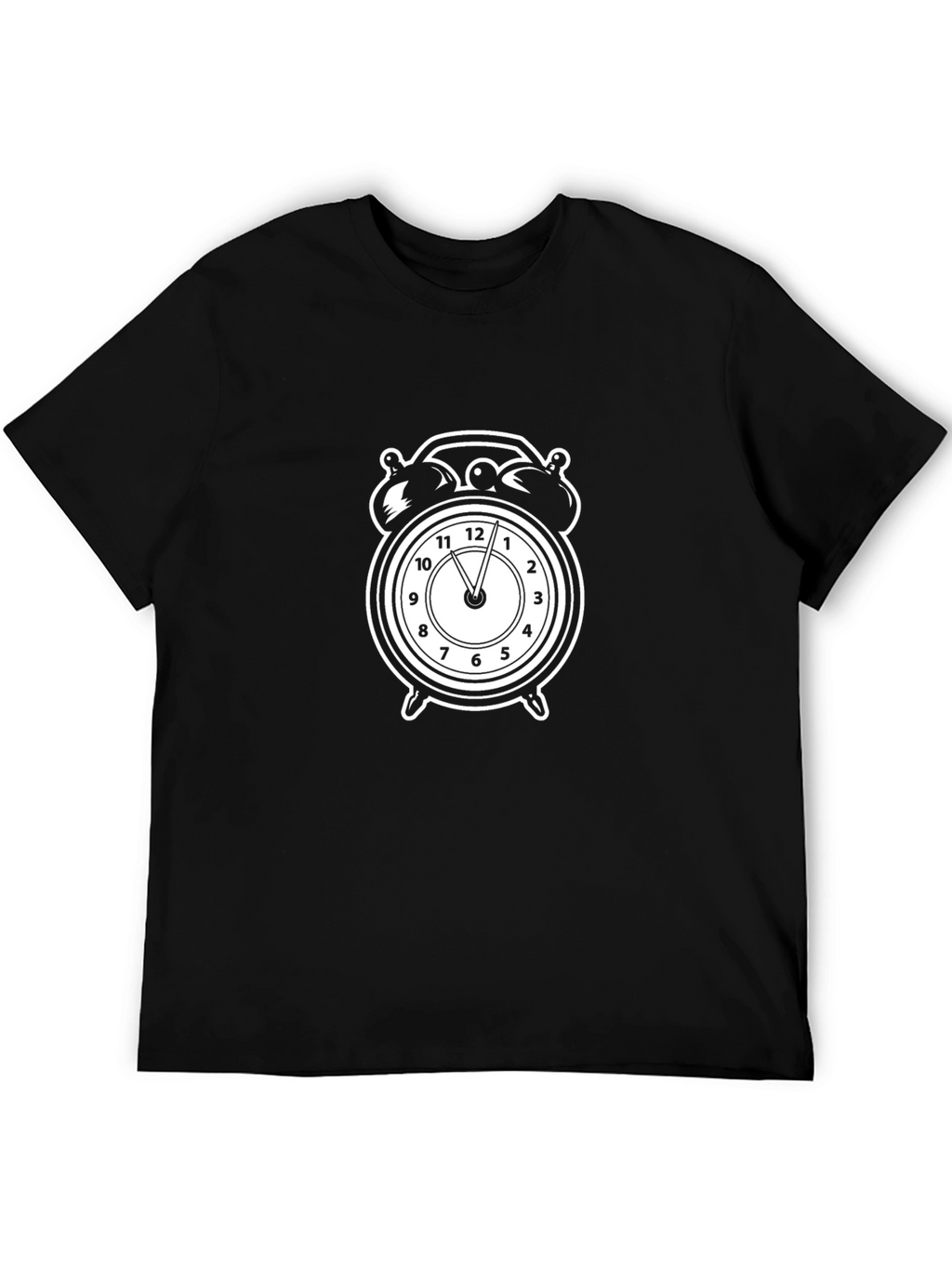 Alarm Clock Graphic Tee - Black T-Shirt