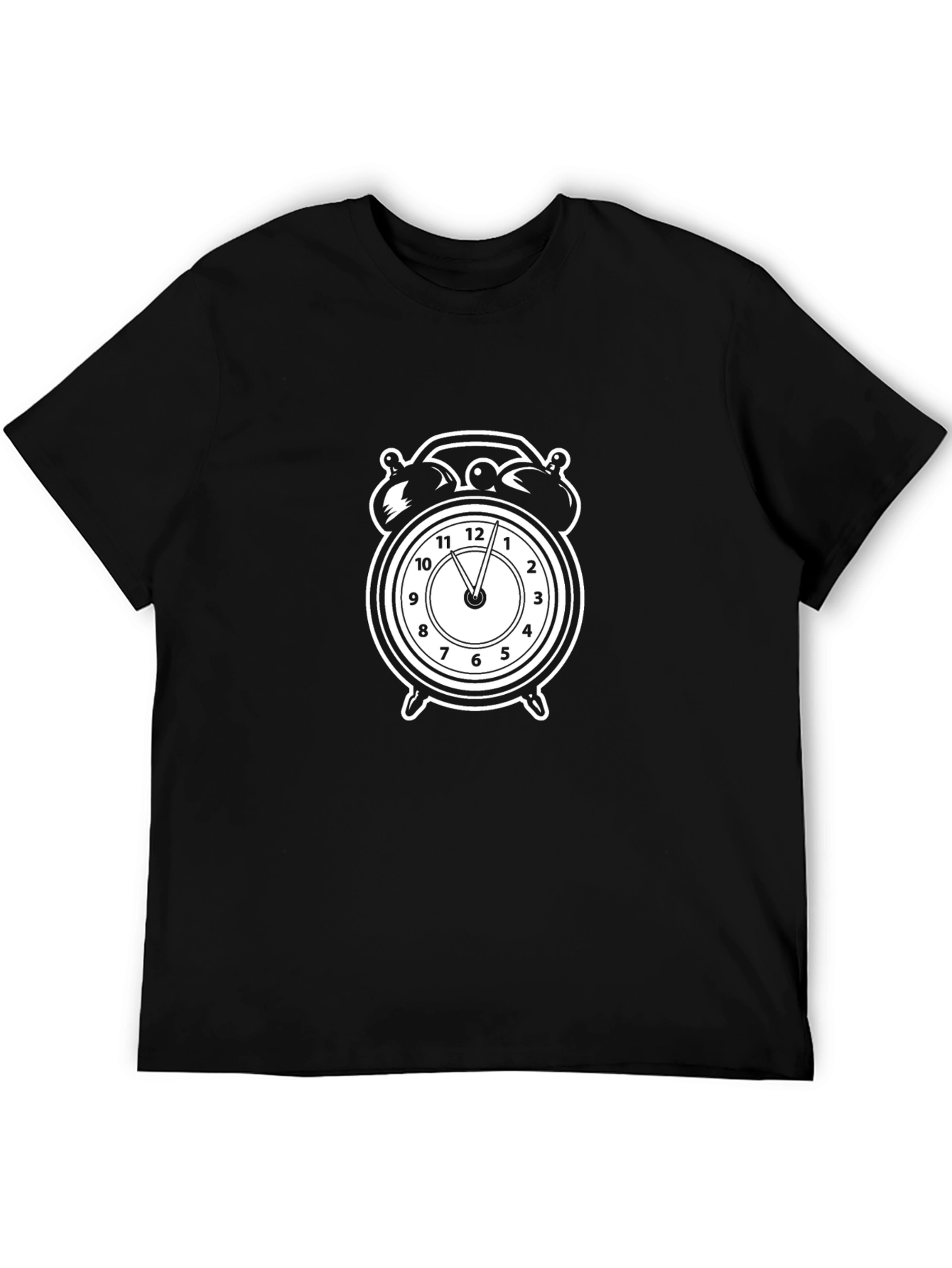 Alarm Clock Graphic Tee - Black T-Shirt
