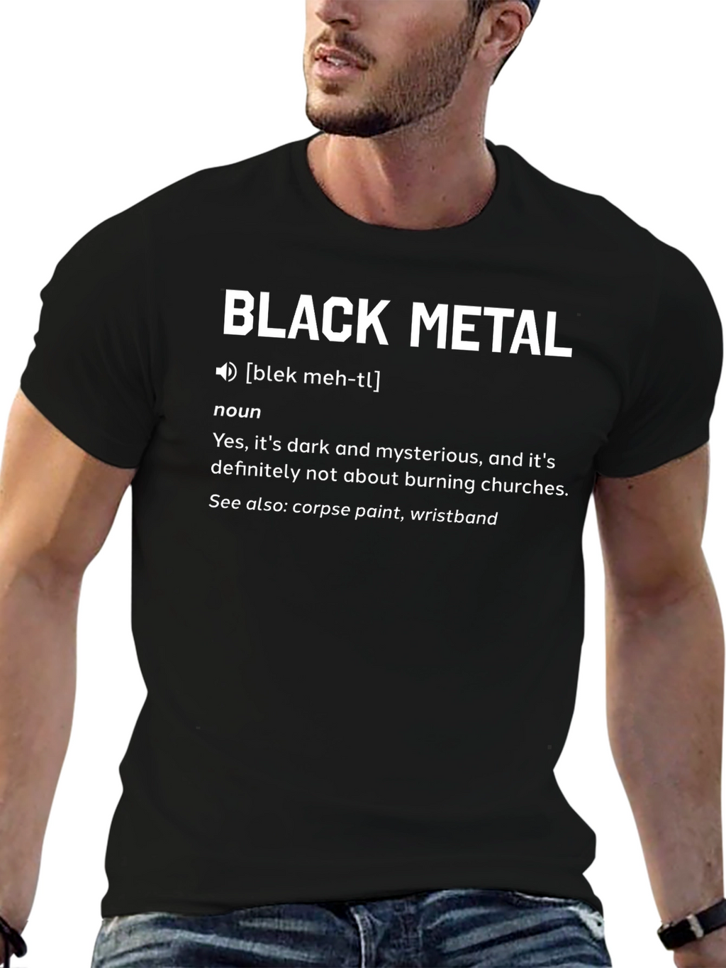 Black Metal Definition Graphic Tee