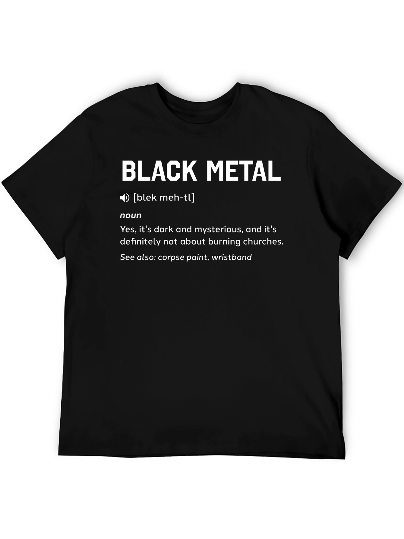 Black Metal Definition Graphic Tee