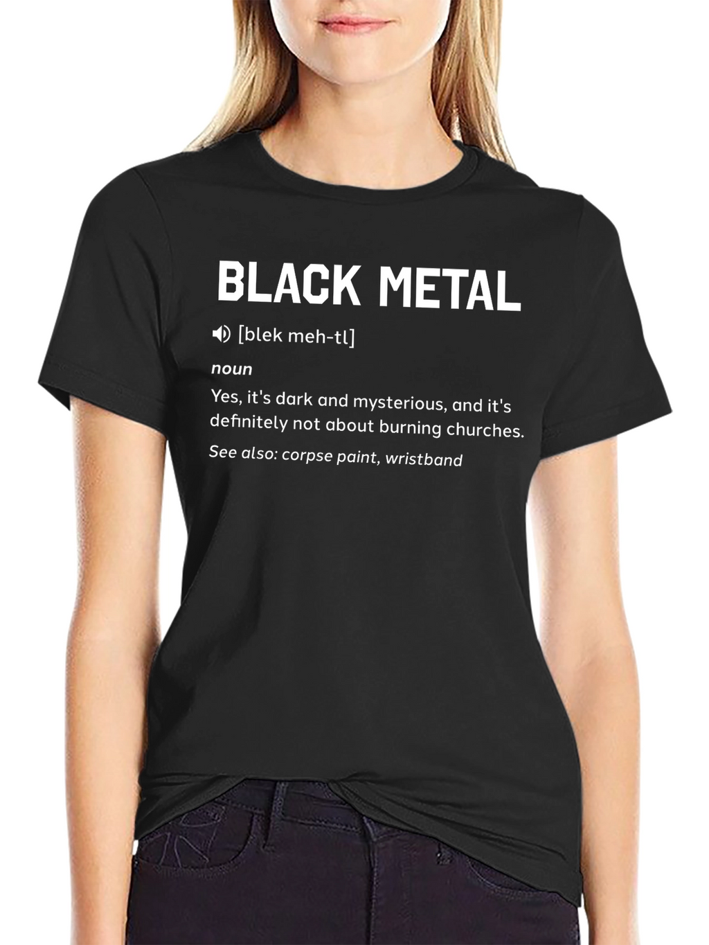 Black Metal Definition Graphic Tee
