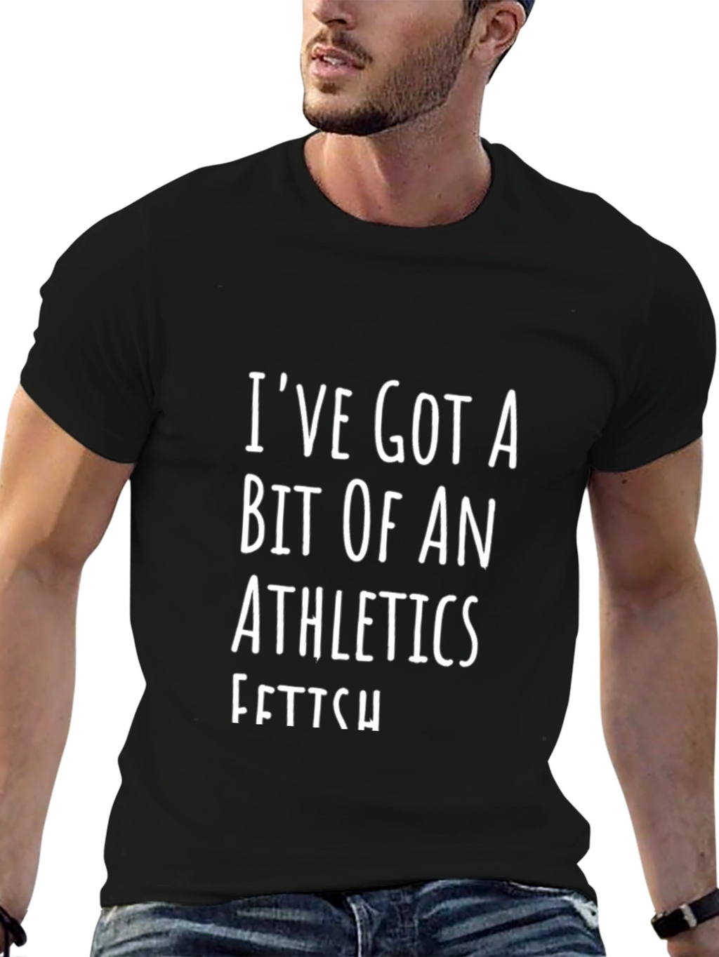 Athletics Fetish Graphic Tee - Black