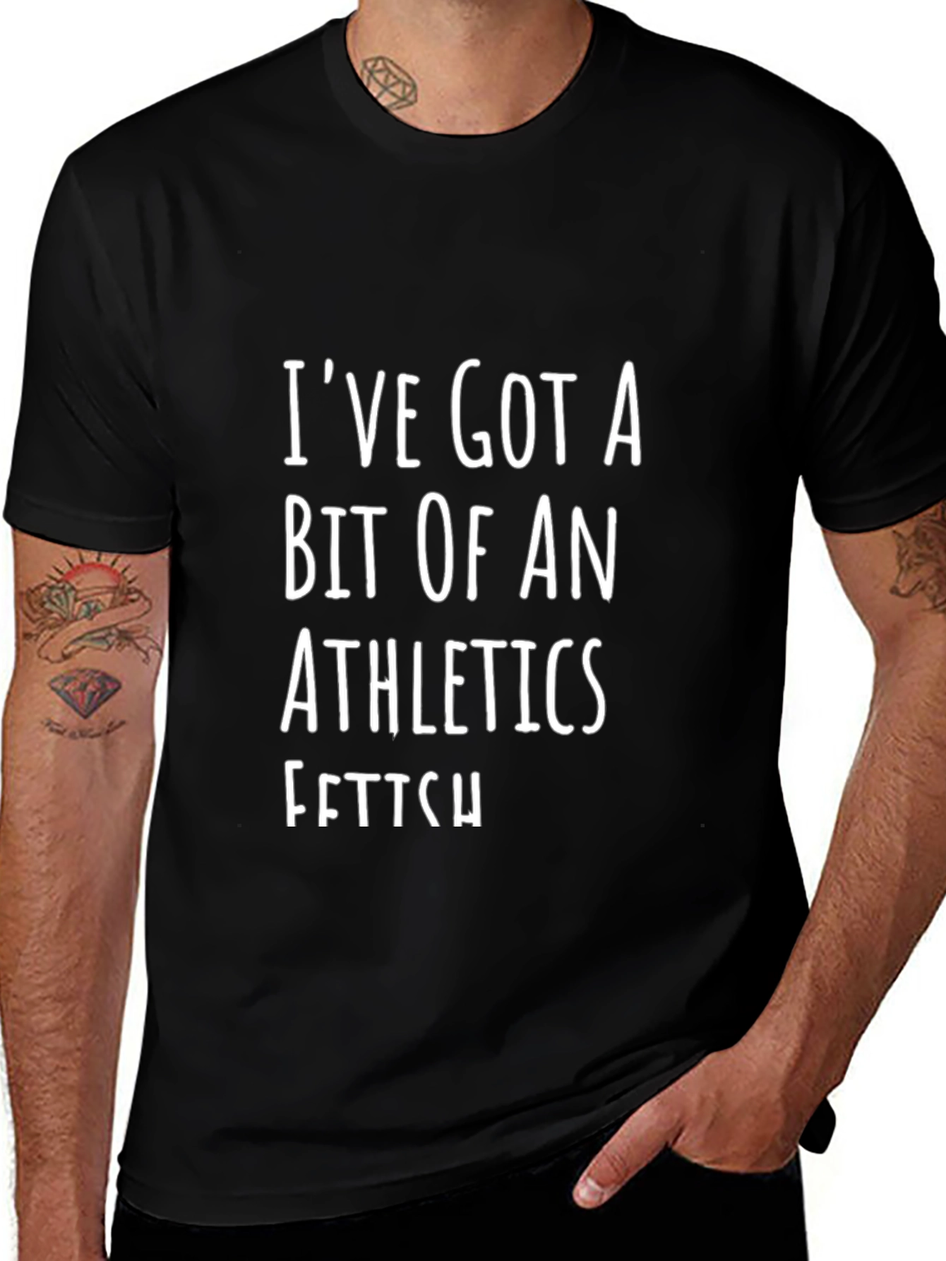 Athletics Fetish Graphic Tee - Black