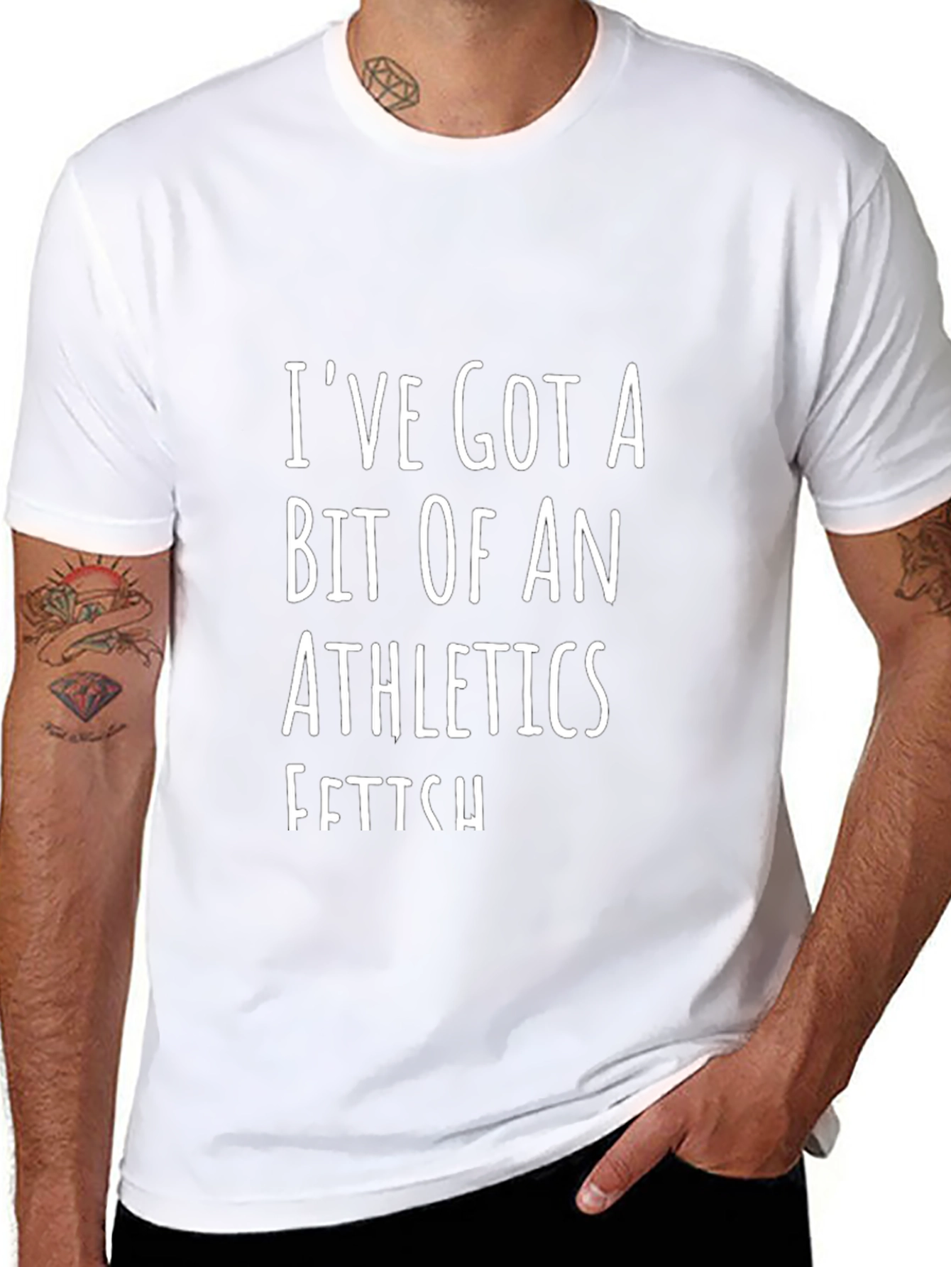 Athletics Fetish Graphic Tee - Black