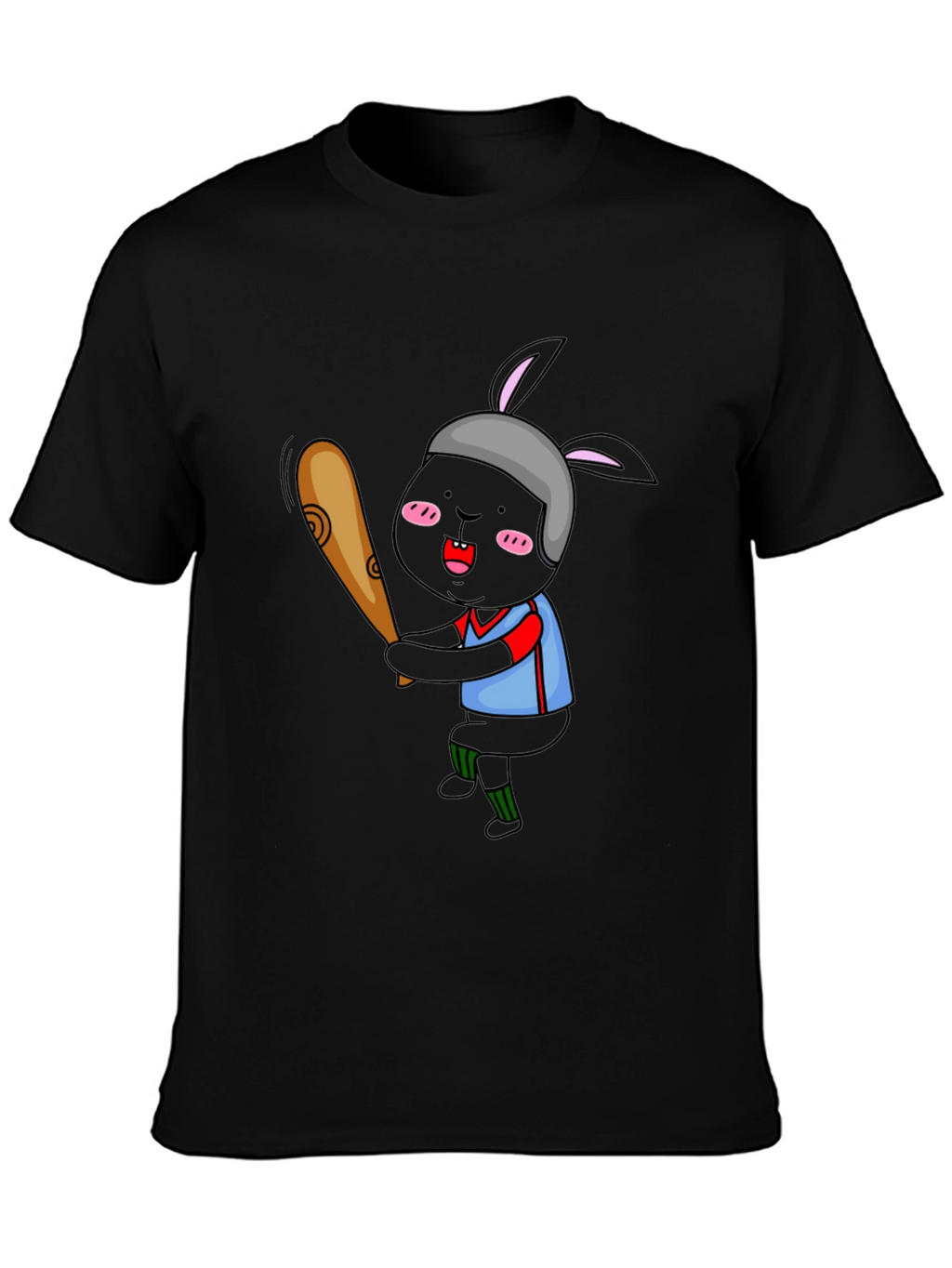 Baseball Bunny Graphic T-Shirt
