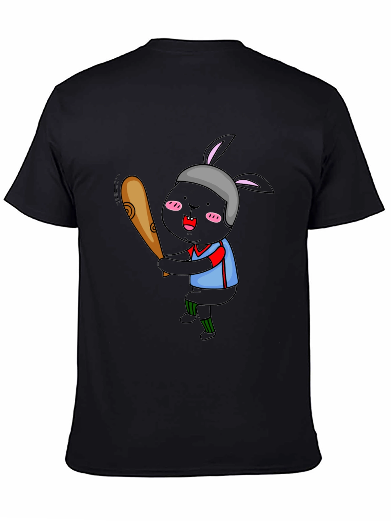 Baseball Bunny Graphic T-Shirt